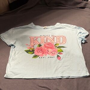 Charming Light Blue 'Always Be Kind' Kids T-Shirt